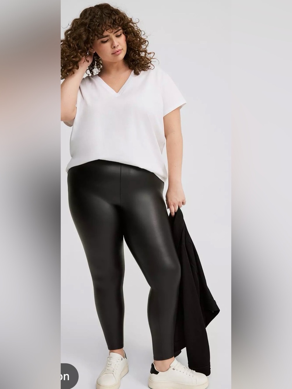 torrid Black Faux Leather High-Rise Leggings